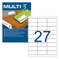 Etiquetas A4 70x30mm 100Fls Marca 312 - Etiquetas Multi3 2700un em Portugal