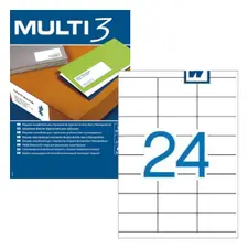 Etiquetas A4 70x36mm 100 folhas 2400 unidades marca 312 | Etiquetas multiuso para organização