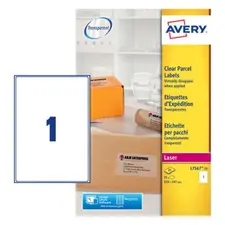 Etiquetas de Expedição Avery 210x297mm - Pack 25 Folhas | Loja BluePixel