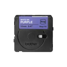 Fita Btagf35 12mm x 4m Roxo/Branco - Etiquetas e Organização | BluePixel