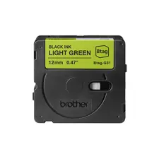 Fita Btagg31 12mm x 4m Verde/Preto | Etiquetas resistentes para diversas aplicações