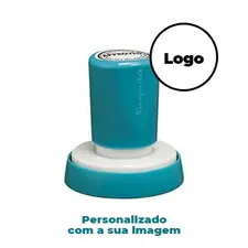 Carimbo Redondo 38mm Xstamper Quix Preto - Personalizado para Escritório | bluepixel.pt