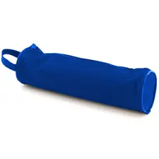 Estojo Redondo Azul 320 - Organizador compacto para materiais escolares e escritório