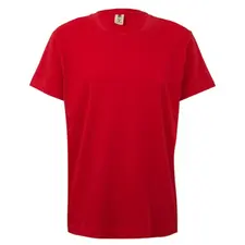 T-Shirt Criança Algodão 155g Vermelha Tamanho 7/8 - Moda Infantil Confortável