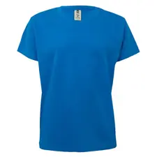 T-Shirt Criança Algodão 155g Azul Turquesa Tamanho 3/4 | BluePixel