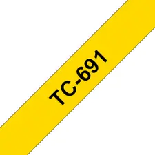 Fita Laminada 9mm x 7,7m Amarelo/Preto - Marca 32 | Loja BluePixel