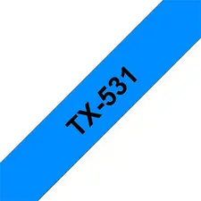 Fita Laminada 12mm x 15m Azul/Preto - Marca 32 | Loja BluePixel