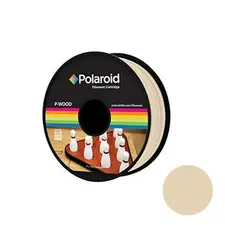 Filamento P-WOOD 1.75mm Polaroid 500g Natural - Filamento Universal para Impressão 3D