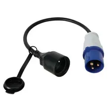 Cabo Conversor Ficha CEE Macho / Schuko Fêmea 40cm | Marca 471 na bluepixel.pt