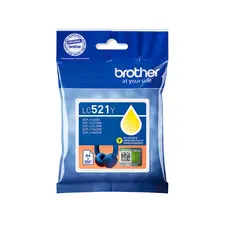 Tinteiro Brother LC521Y Amarelo - Cartucho de alta capacidade para impressoras Brother | bluepixel.pt