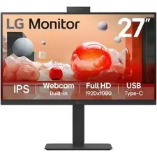 Monitor Profissional LG 27BA850-B 27'' Full HD Webcam Regulável em Altura Preto | bluepixel.pt