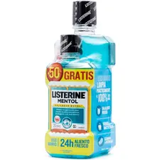 Elixir Bucal LISTERINE Mentol 500ml + 250ml | Higiene Oral de Qualidade na bluepixel.pt