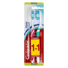 Escova de Dentes Colgate Triple Action Média 1+1un | Higiene Oral de Qualidade na bluepixel.pt