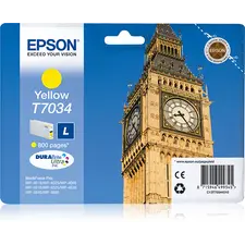 Tinteiro EPSON T7034 Amarelo para WorkForce Pro WF-40xx/45xx | Bluepixel.pt