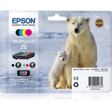 Tinteiro EPSON 26 Multipack 4 Cores para Impressoras Expression Premium | BluePixel.pt