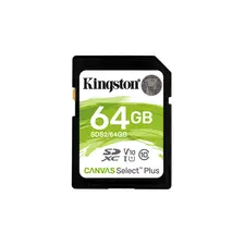 Cartão de Memória Kingston 64GB SDXC Canvas Select Plus UHS-I U1 V10 | Loja BluePixel