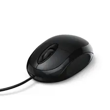 HAMA MC-100 Wired Mouse - Rato com Fios Preto, 3 Botões, 1000 DPI | Loja BluePixel