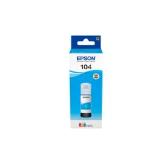 Tampa de Tinta Cyan compatível EcoTank EPSON 4LB 104 - Marca 35 | BluePixel.pt