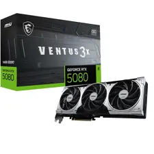 MSI GeForce RTX 5080 16G VENTUS 3X OC PLUS - Placa gráfica de alta performance para gaming e criação | bluepixel.pt