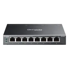 TP-LINK Omada 8-Port Gigabit Easy Managed Switch com PoE+ | Rede empresarial eficiente