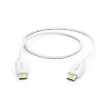 Cabo USB-C a USB-C 1m White HAMA 237 - Carregamento Rápido e Transferência de Dados