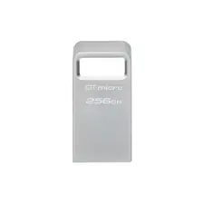 Kingston DataTraveler Micro 256GB USB 3.2 Gen 1 - Armazenamento portátil resistente em metal