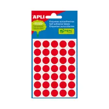 Etiquetas Redondas 13mm Vermelho Apli 2057 - Marca 40 | Compra online na bluepixel.pt