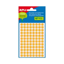 Etiquetas Redondas 8mm Laranja Marca 40 - Pack de 288 unidades | bluepixel.pt