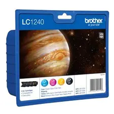 Pack Tinteiros Brother LC1240VALBP - Pack de 4 cores compatíveis para impressoras Brother | BluePixel.pt