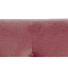 Cama DKD Home Decor Cor de Rosa Metal Madeira Poliéster Alumínio (187 x 210 x 137 cm)