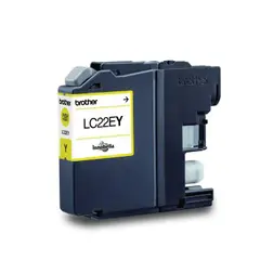 Tinteiro Brother LC22EY Amarelo 1200 Pág.