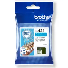 Tinteiro Brother LC421C Azul 200 Pág.
