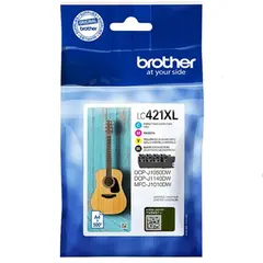 Pack Tinteiros Brother LC421XLVAL 4 Cores 500 Pág.