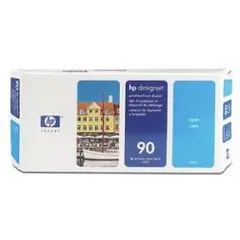 Cabeça Impressão + Kit Limpeza HP 90 Azul C5055A 400ml