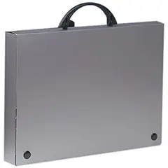 Pasta Porta Desenhos PVC A4 com Pega Cinzenta - Marca 234 | Loja BluePixel