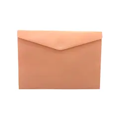 Bolsa Envelope A4 Salmão Mate com Fecho Velcro | Loja BluePixel