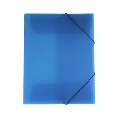 Pasta Plástica A4 com Elásticos Azul - Marca 242 | Organização e Qualidade