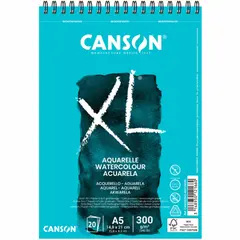 Bloco Espiralado Canson XL Aquarelle A5 300g | Papel de Alta Qualidade para Aquarela na bluepixel.pt