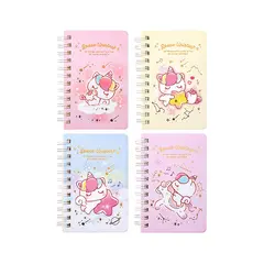 Bloco Espiral Sweet Unicorn 70x110mm Sortido | Material Escolar na bluepixel.pt