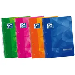 Caderno Espiral A4 Quadriculado Oxford Lagoon 341 | Material Escolar de Qualidade