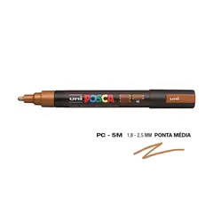 Marcador Uniball Posca PC-5M 1,8mm Bronze (42) 1un