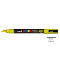 Marcador Uniball Posca PC-3M 0,9mm Amarelo (2) 1un