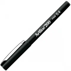 Marcador Fino Artline 200 0,4mm Preto 12un