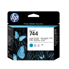 Cabeça Impressão HP 744 Preto/Azul F9J86A