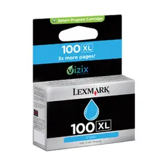 Tinteiro Lexmark 100XL Azul 14N1069E 7,4ml 600 Pág.