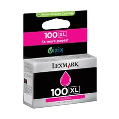 Tinteiro LEXMARK 100XL Magenta 14N1070E 600 Pág.