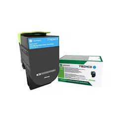 Toner LEXMARK Retorno Azul 71B2HC0 3500 Pág.