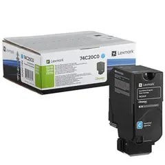 Toner LEXMARK Retorno Azul 74C20C0 3000 Pág.