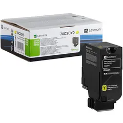 Toner LEXMARK Retorno Amarelo 74C20Y0 3000 Pág.