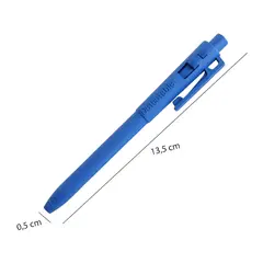 Esferográfica Detetável Metal Raio X ECO Retrátil Azul 1un